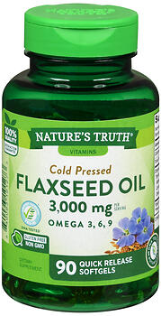 NT FLAXSEED OIL3000MG SFTGL90