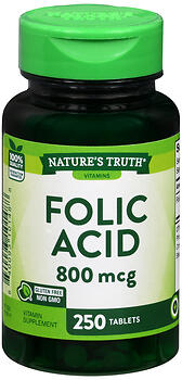 NT FOLIC ACID 800 MCG TAB 250