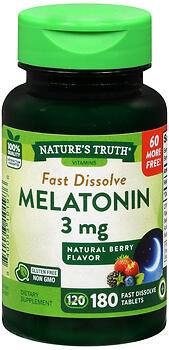 NT MELATONIN TAB 3MG       180