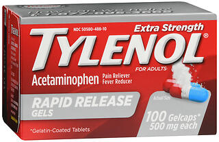 TYLENOL RAPID RLS GEL CP 100