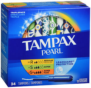 TAMPAX PEARL R/S/SP UNSCENT34