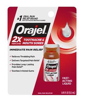 ORAJEL MAX/STR LIQ      0.45OZ