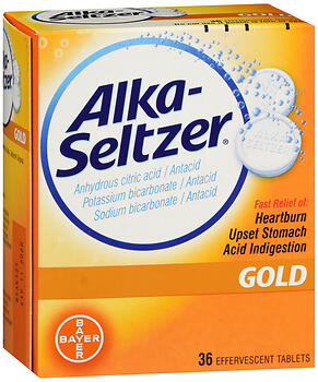 ALKA-SELTZ GOLD NO ASP      36