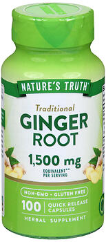 GINGER ROOT 1500MG CP100