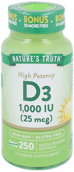 NT VIT D3 1000IU SFTGL 250