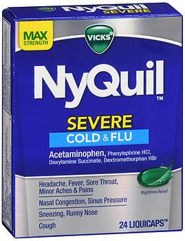NYQUIL SEVRE CLD/FLU LQCPS 24