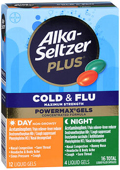 ALKA-SELTZ+ DAY/NT PWR GLS 16