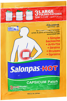 SALONPAS HOT CAP PATCH 3CT